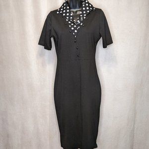 VGUC Medium Women's Polka Dot Short Sleeve Pencil Dress